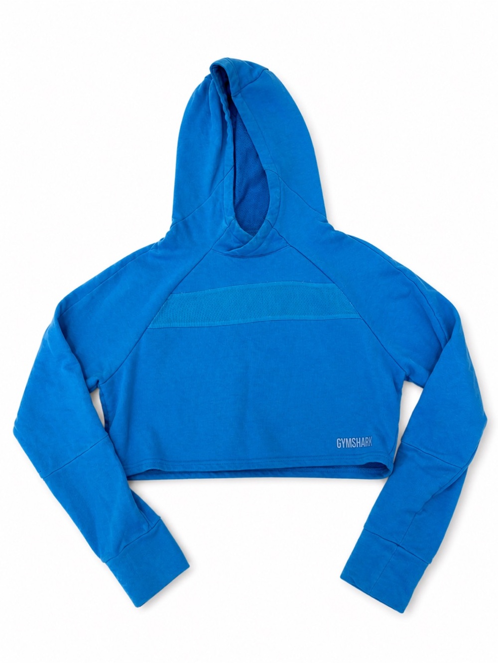 Gymshark move cropped hoodie blue small